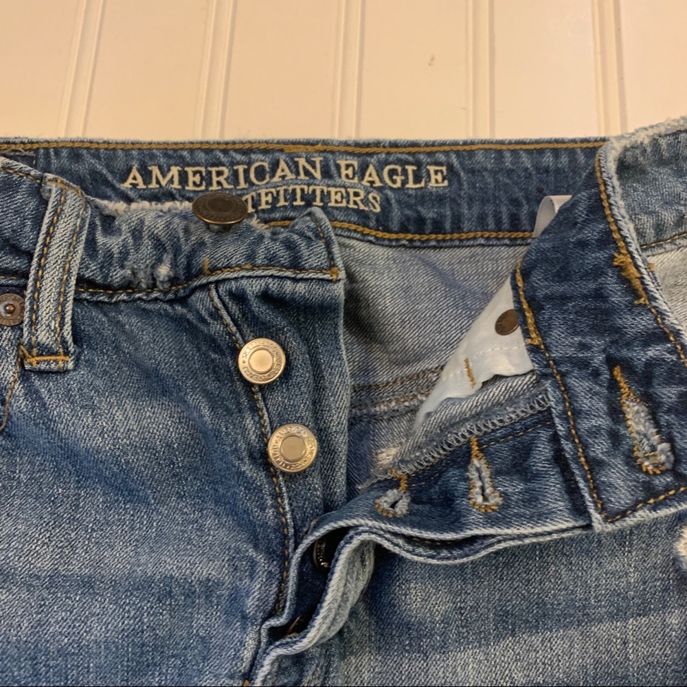 AEO Denim Mini Skirt & H&M White Denim Shorts - Picture 6 of 12